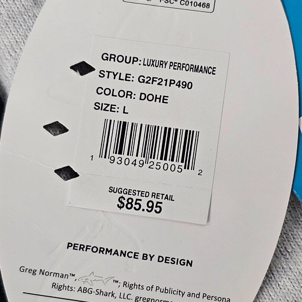 Greg Norman Luxe Fleece Womens Grace Light Grey Drawstring Golf Pants Size L NWT - Picture 10 of 14